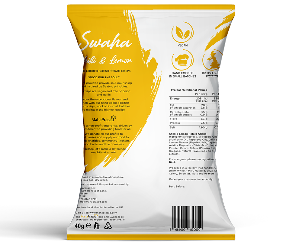 Chilli & Lemon 40g - Box of 24