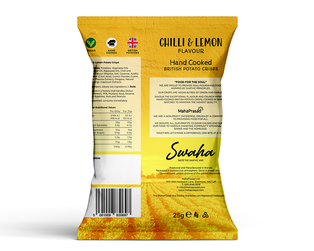Chilli & Lemon 25g - Pack of 36