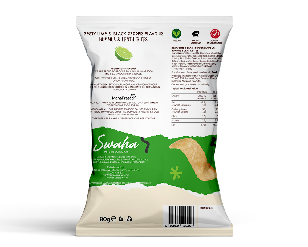 6 x Hummus & Lentil Bites 80g Mixed Box