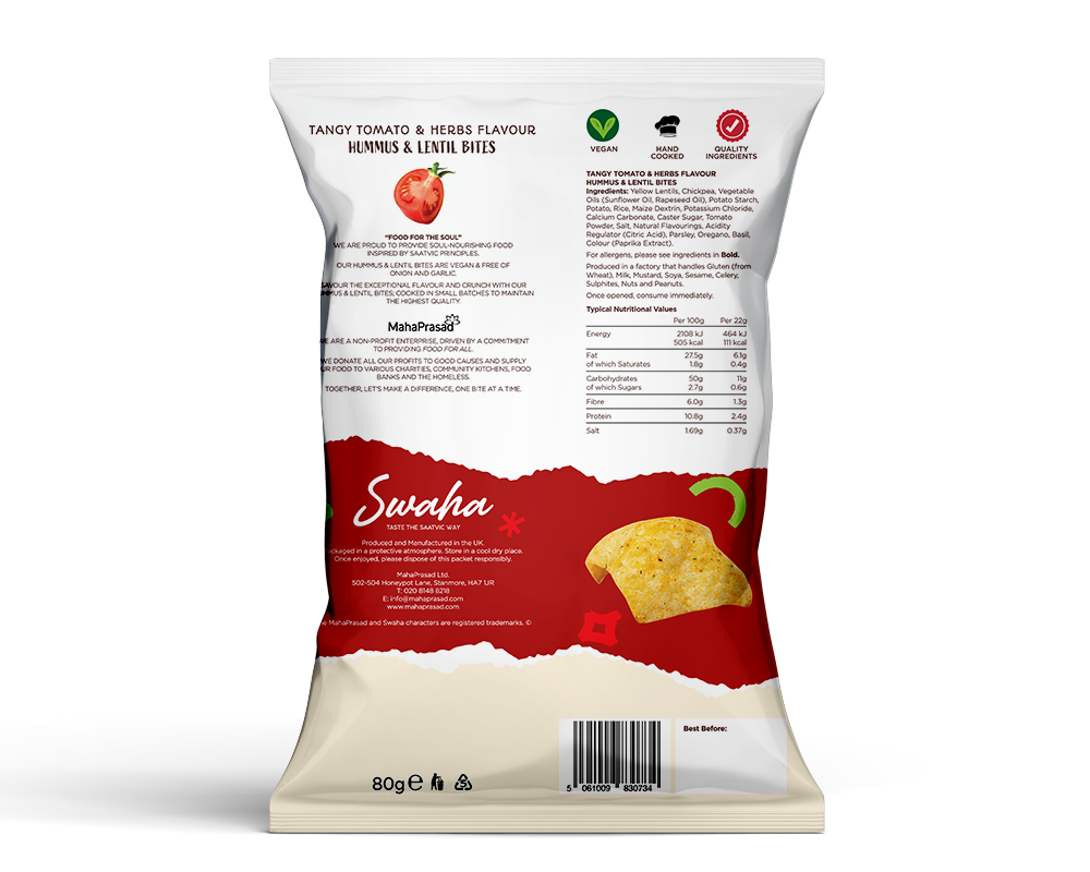 6 x Hummus & Lentil Bites 80g Mixed Box