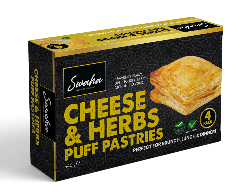 Cheese & Herb Puff Pastries – 4pk