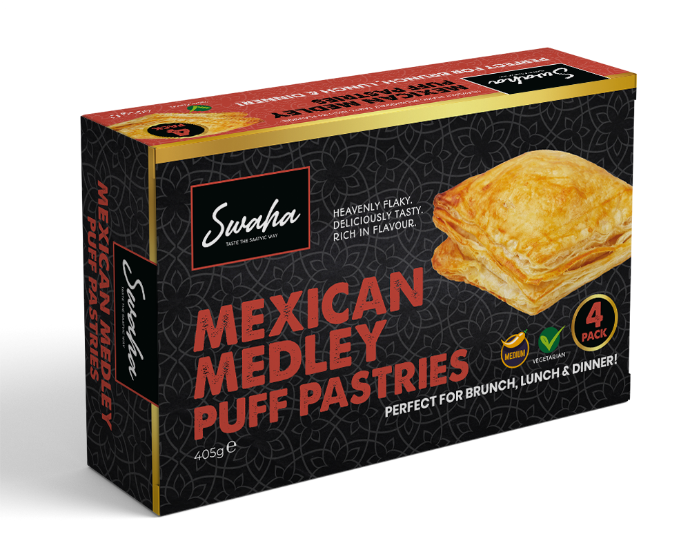 Mexican Medley Puff Pastries – 4pk - MahaPrasad